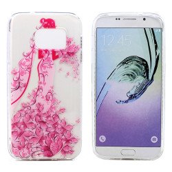 Galaxy S7 Crystal Clear Soft Design Case (Pink Bride)